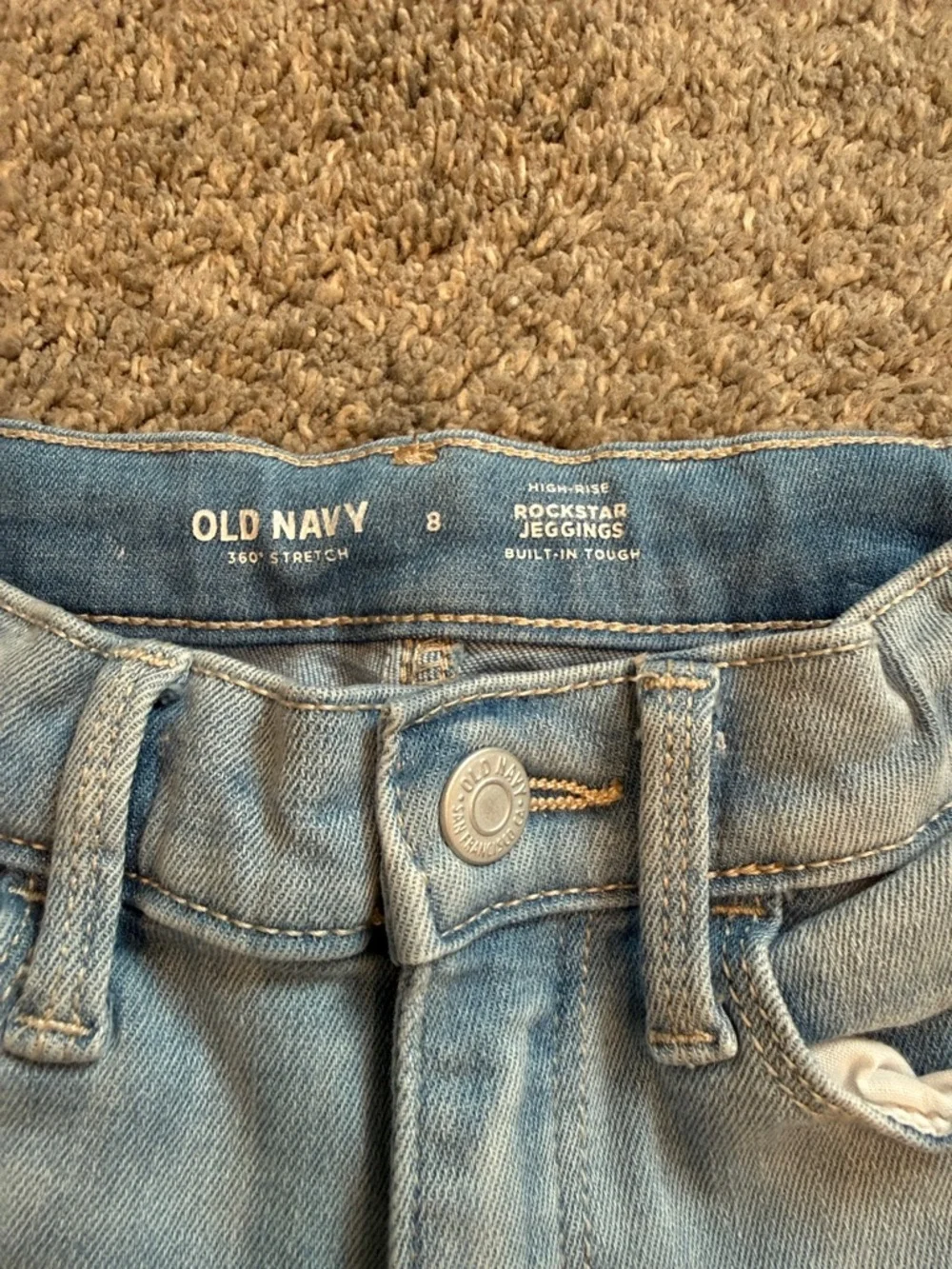 Old Navy | High- Rise Rockstar Jeggings in Light Blue Wash